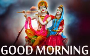 Good Morning Radha Krishna Hindi Images