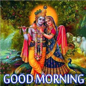 Good Morning with Radha Krishna