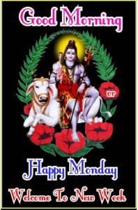 Happy Monday Good Morning Images with Lord Shiva