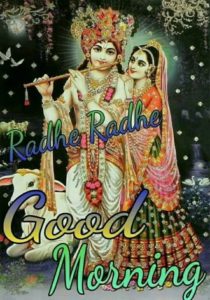 Radha Krishna Good Morning Wishes Images