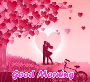 Good Morning Image with Love Couple