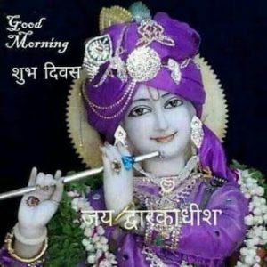 Jai Shri Krishna Good Morning Image