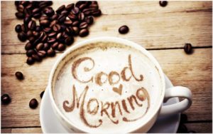 Download Good Morning 4k Photo Wallpaper with Coffee