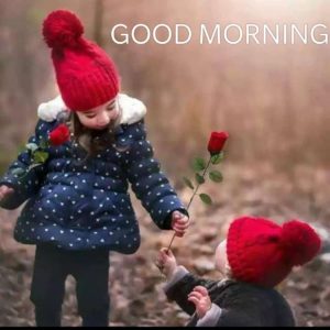 Good Morning Cute Baby Couple Images
