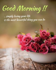 Good Morning Flowers Images with Messages