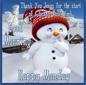 Good Morning Happy Monday Winter Season Images and Photos