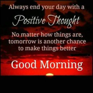 Good Morning Positive Thoughts Images Pics Download in English