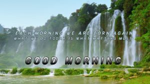 Good Morning Waterfall Nature Images