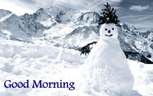 Good Morning Winter Snowmen HD Photo