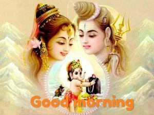 Good Morning Wishes Hindu God Shiv Parvati Images