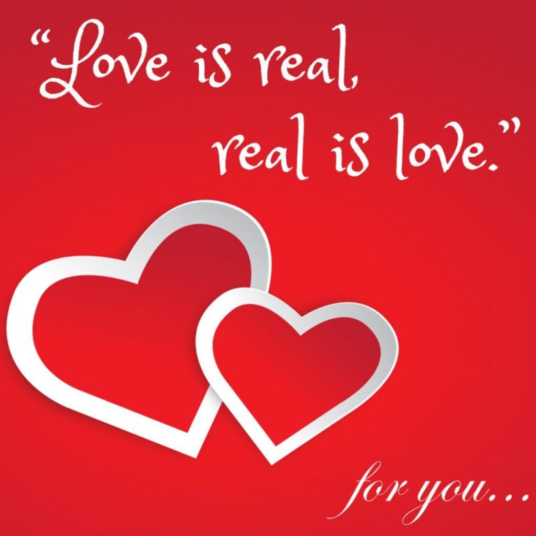 Real love baby. The real... Love. Love real to real.