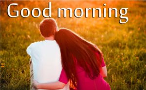 Romantic Good Morning Image with Love Couple for Facebook