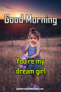 cute Girl Good Morning Images Photo Download with cute quotes