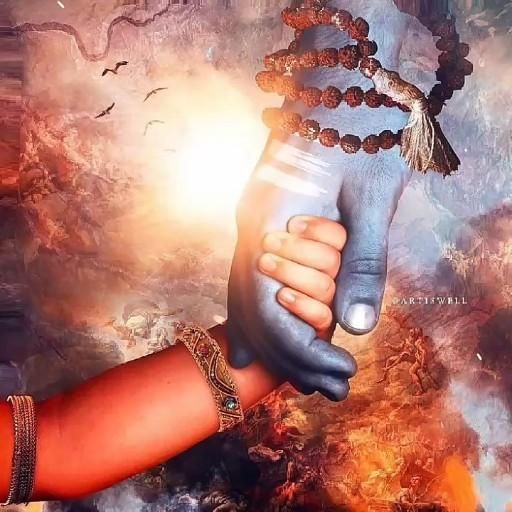 Shiv Parvati Hand Pic 3